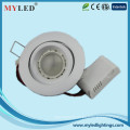 2015 3inch professionnel fabrication 5w dimmable downlight led, 360 ° déployé rotatif downlight dimmable led downlight